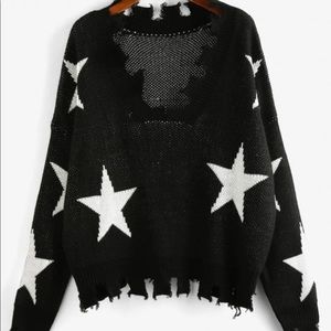 Black star sweater from Zaful